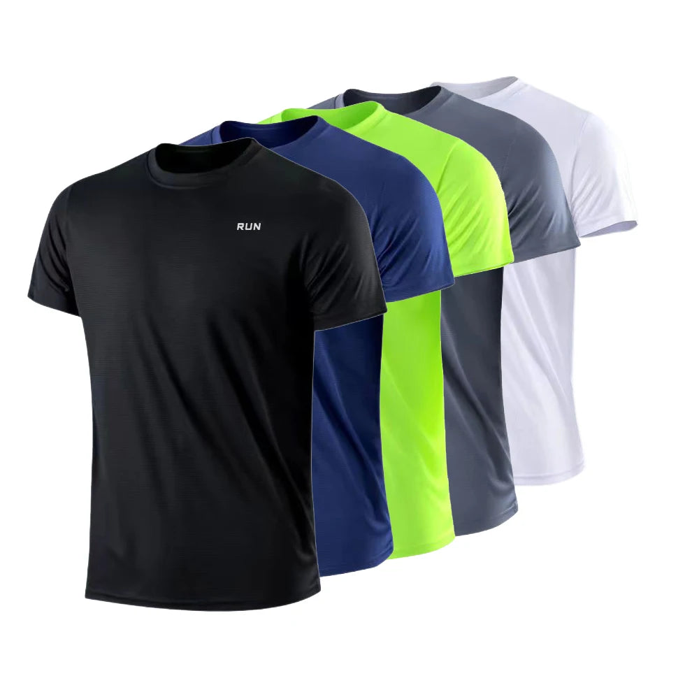 Camiseta masculina de manga curta para academia