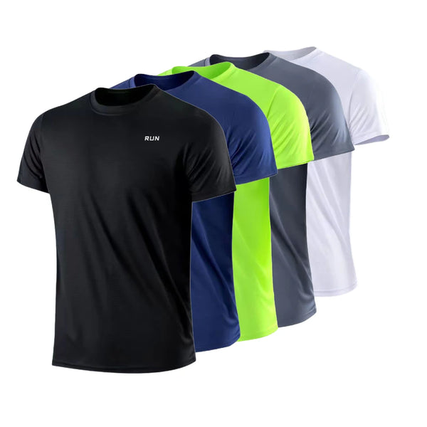 Camiseta masculina de manga curta para academia