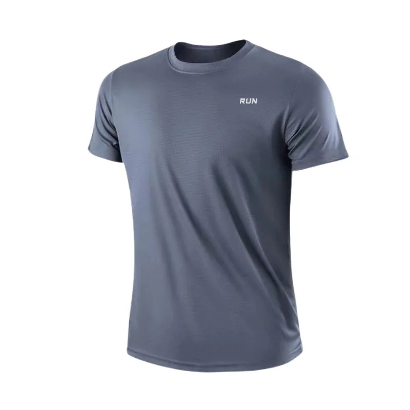 Camiseta masculina de manga curta para academia