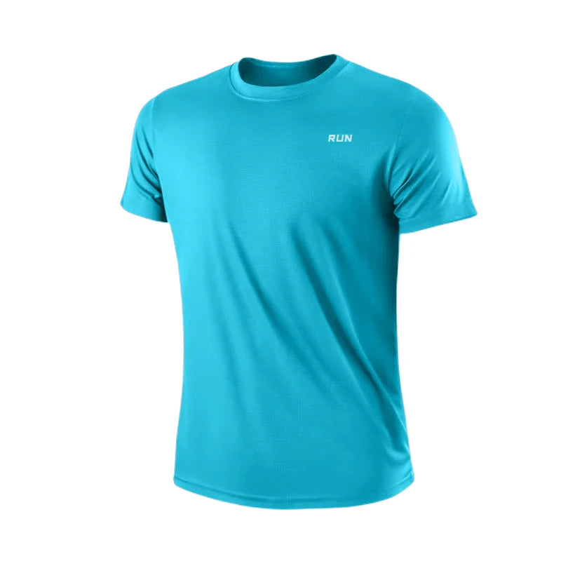 Camiseta masculina de manga curta para academia