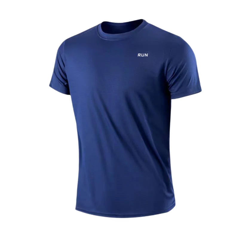 Camiseta masculina de manga curta para academia