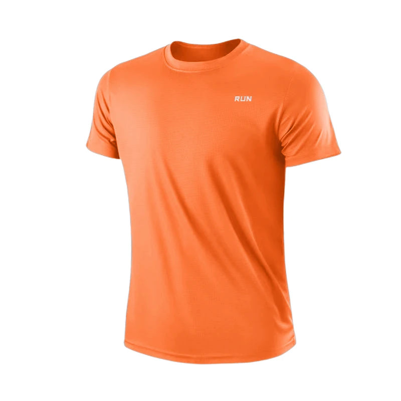 Camiseta masculina de manga curta para academia