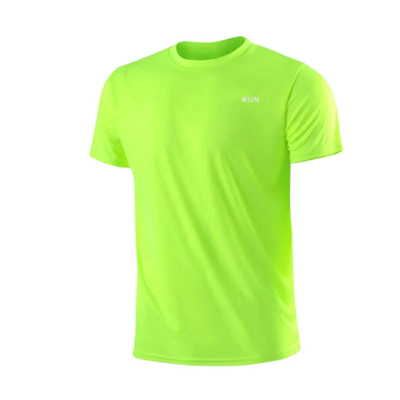Camiseta masculina de manga curta para academia