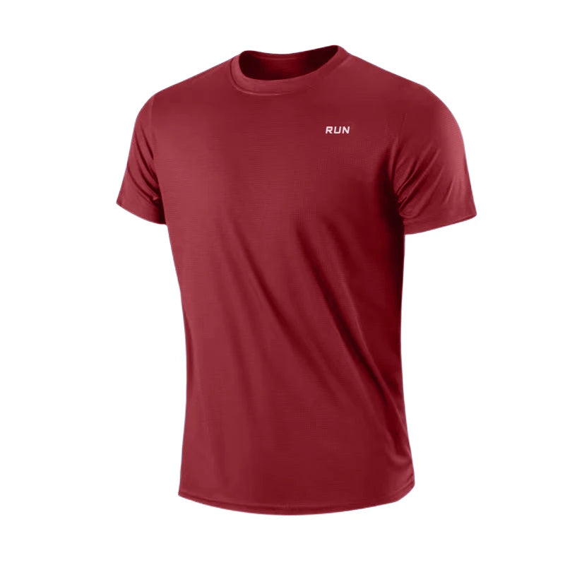 Camiseta masculina de manga curta para academia